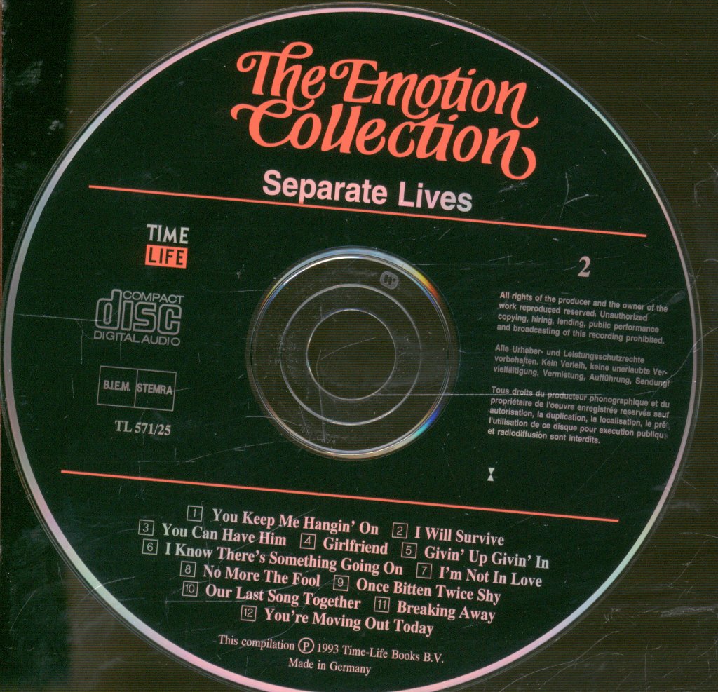 Various Artists - Emotion Collection - Separate Lives - Double Cd