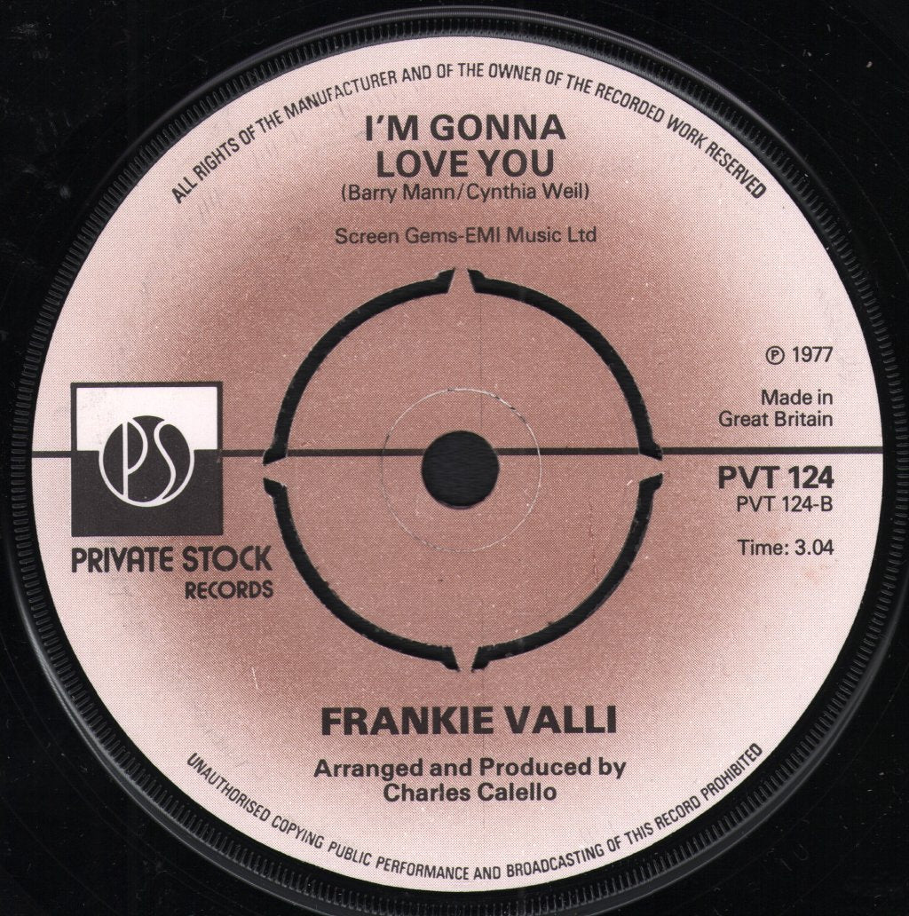 Frankie Valli - I Need You - 7 Inch