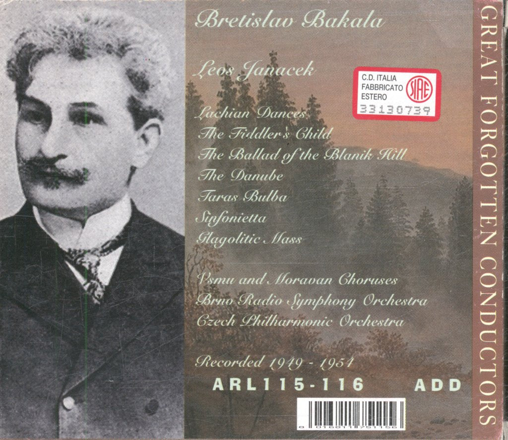 Bratislaw Bakala - Great Forgotten Conductors - Cd Set