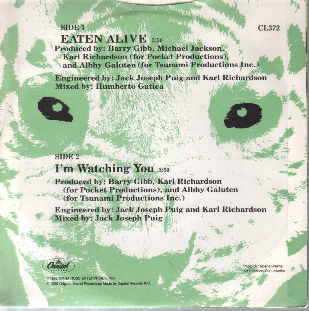 Diana Ross - Eaten Alive - 7 Inch
