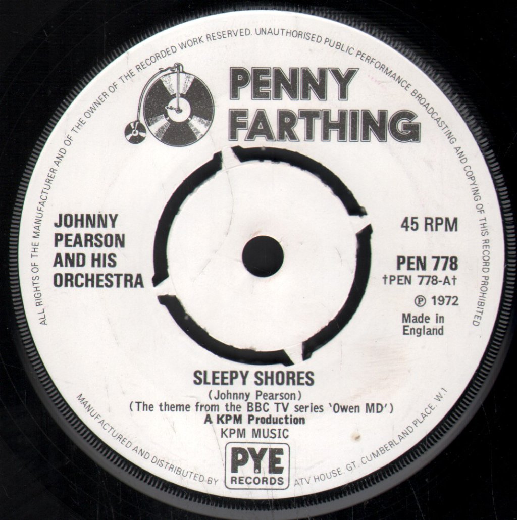 Johnny Pearson Orchestra - Sleepy Shores - 7 Inch