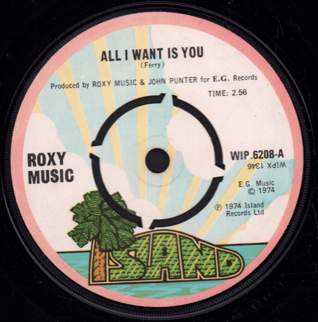 Roxy Music - All I Want Is You - 7 Inch