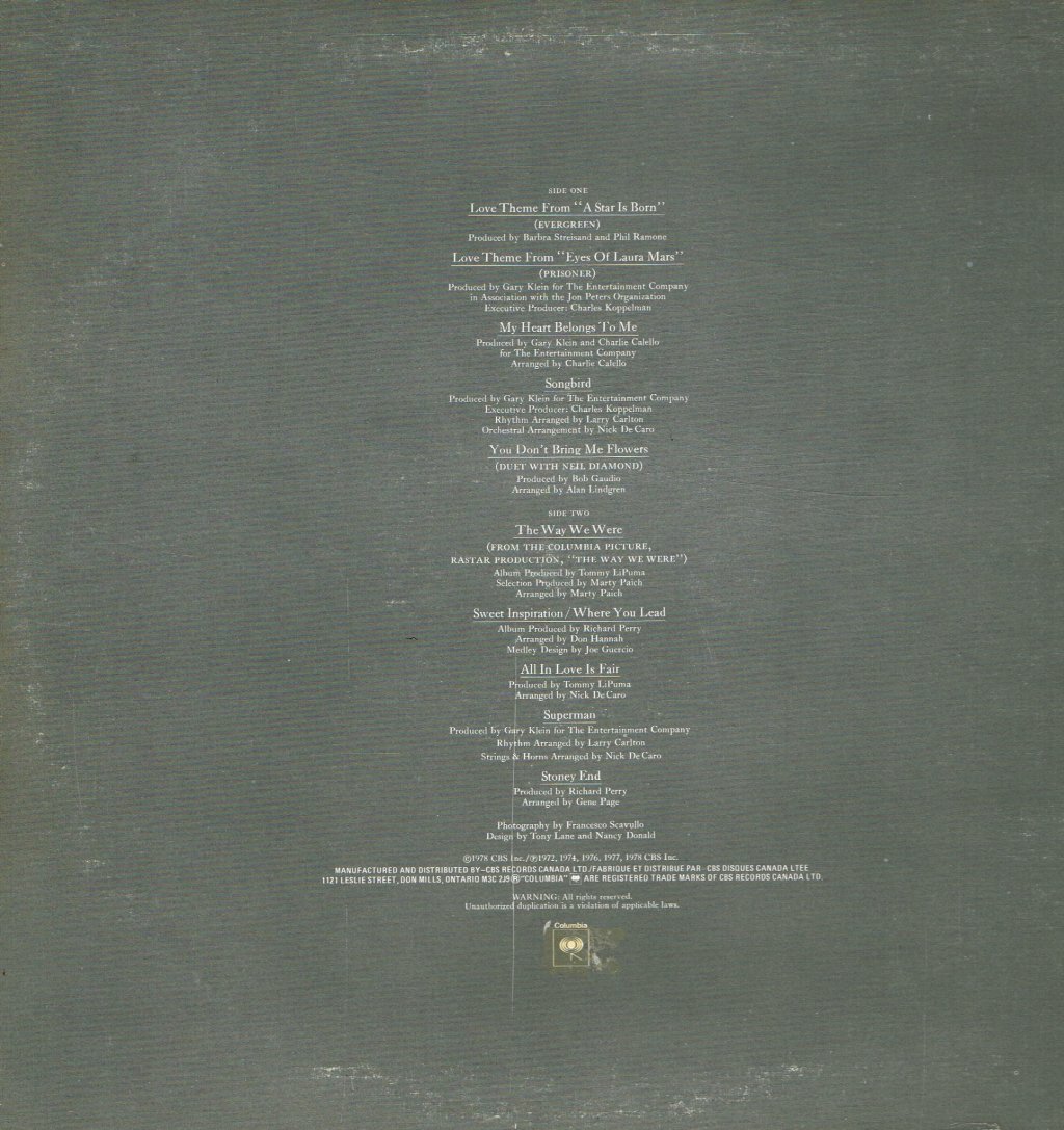 Barbra Streisand - Greatest Hits Volume 2 - Lp