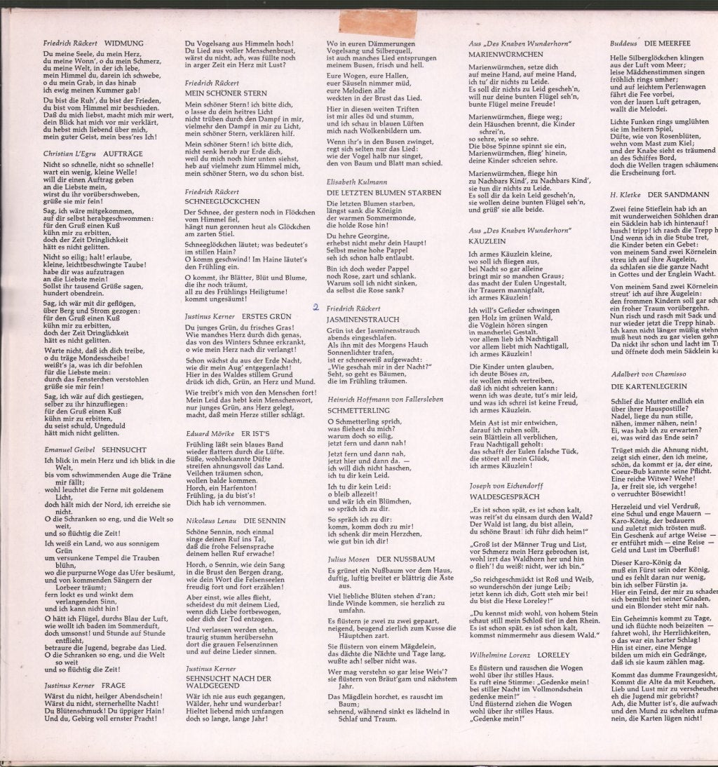 Elly Ameling / Jorg Demus - Robert Schumann - Die Alten Lieben Lieder - Lp