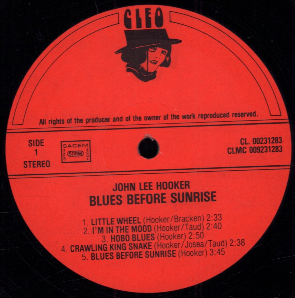 John Lee Hooker - Blue Before Sunrise - Lp