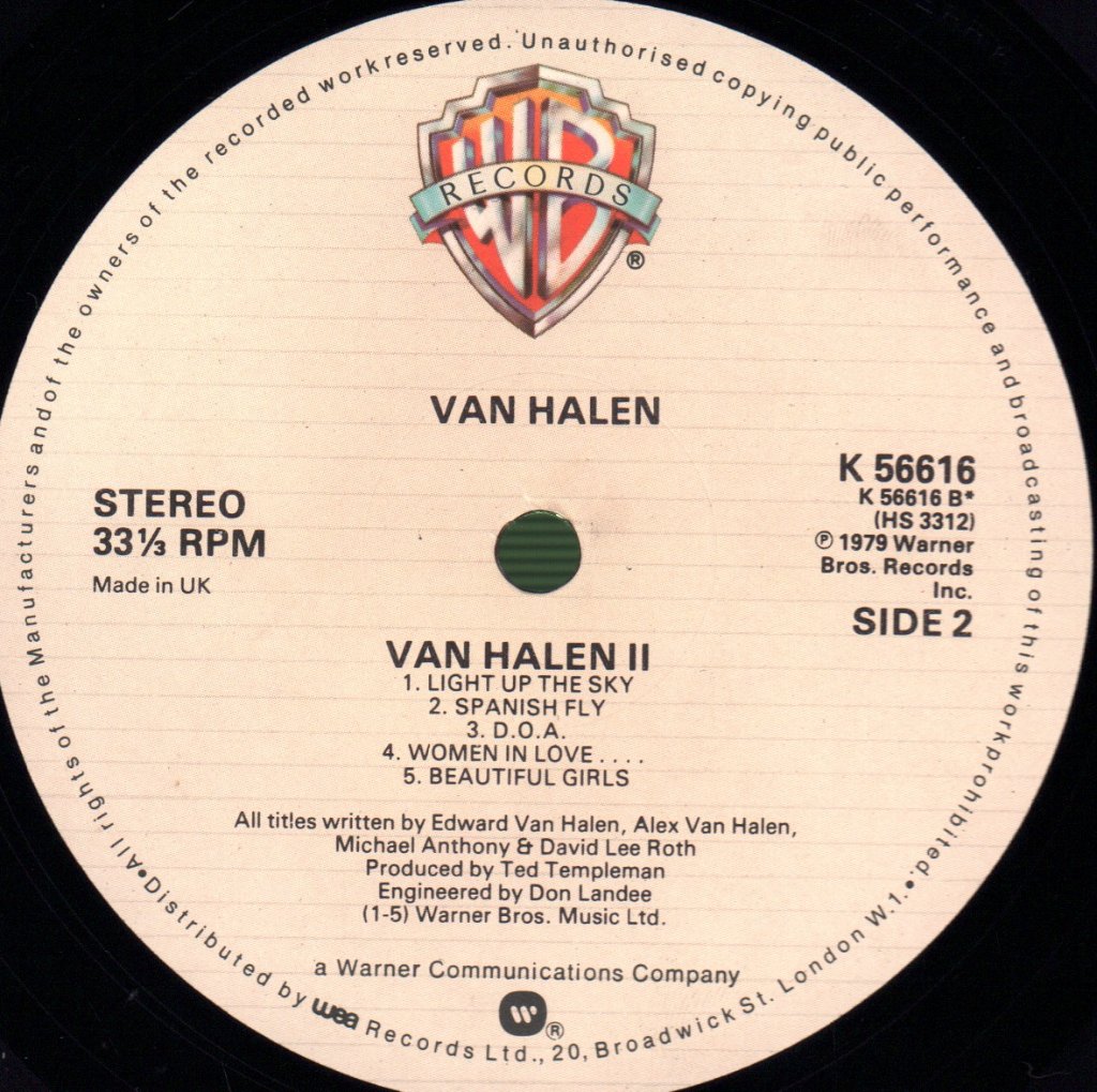 Van Halen - Van Halen II - Lp