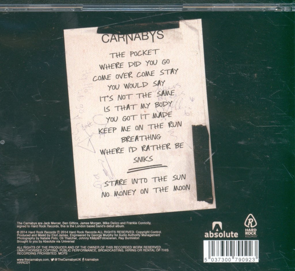 Carnabys - No Money On The Moon - Cd