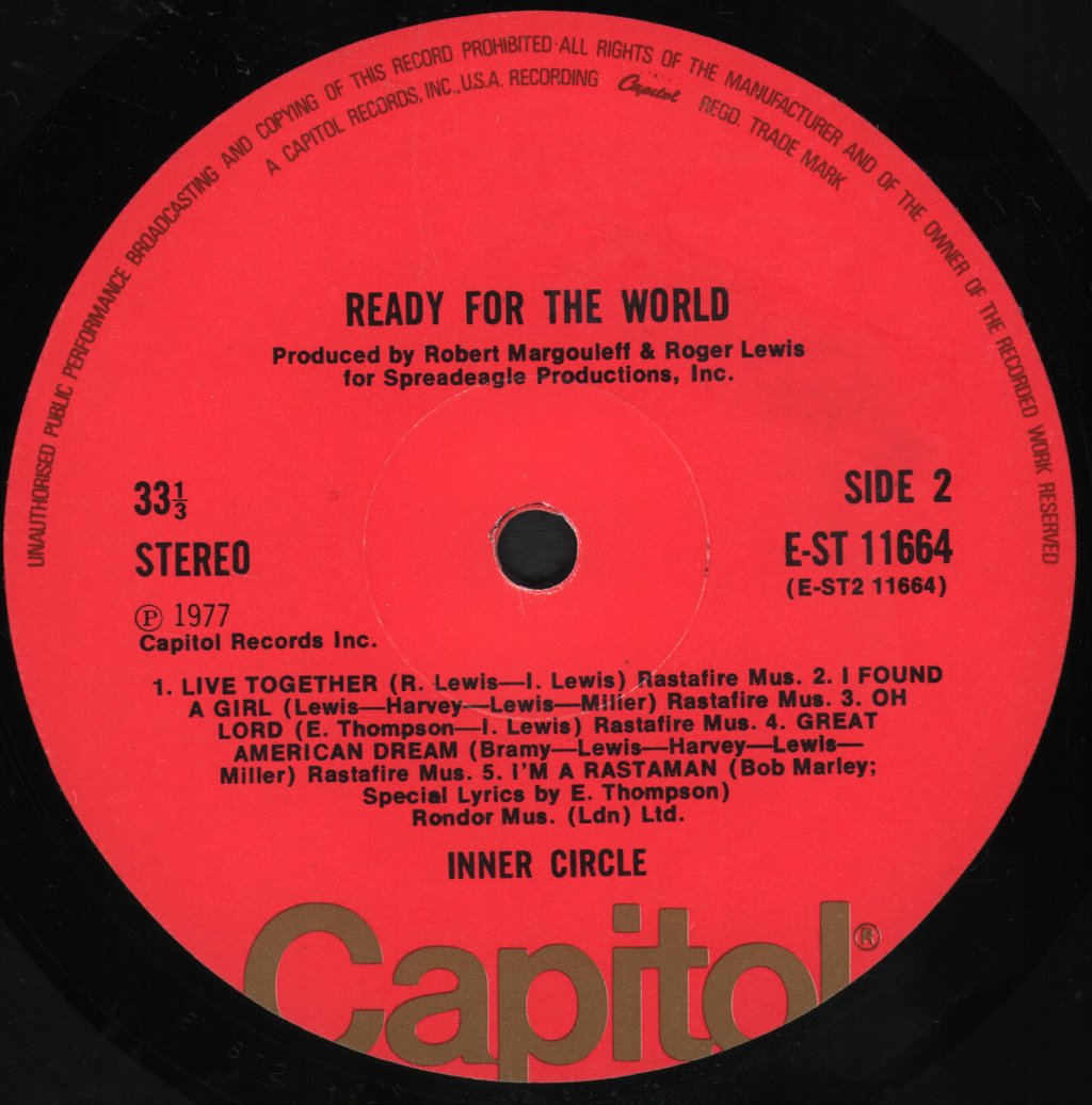 Inner Circle (Reggae) - Ready For The World - Lp