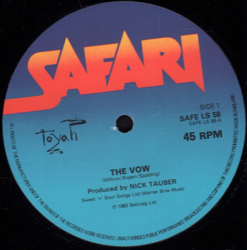 Toyah - Vow - 12 Inch