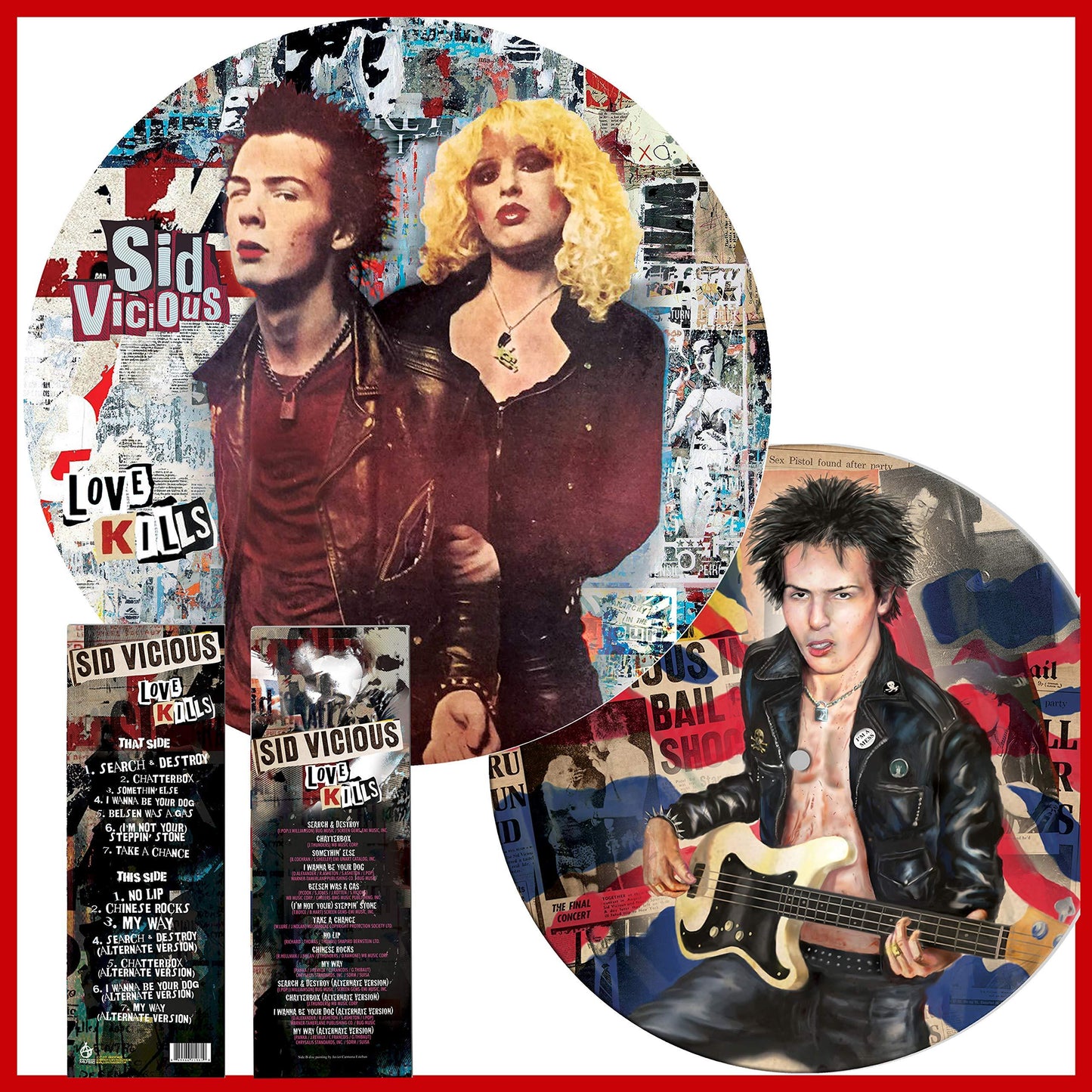 Sid Vicious - Love Kills - Picture Disc Vinyl - Lp