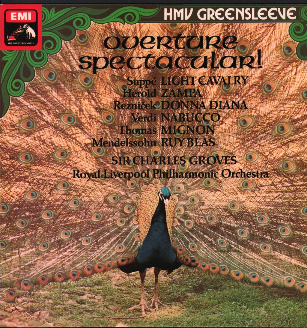 Sir Charles Groves / Royal Liverpool Philharmonic Orchestra - Overture Spectacular! - Lp
