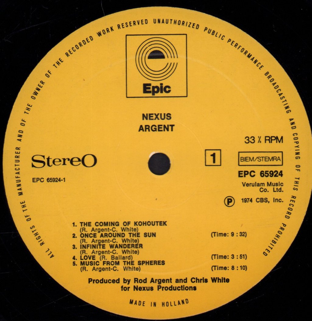 Argent - Nexus - Lp