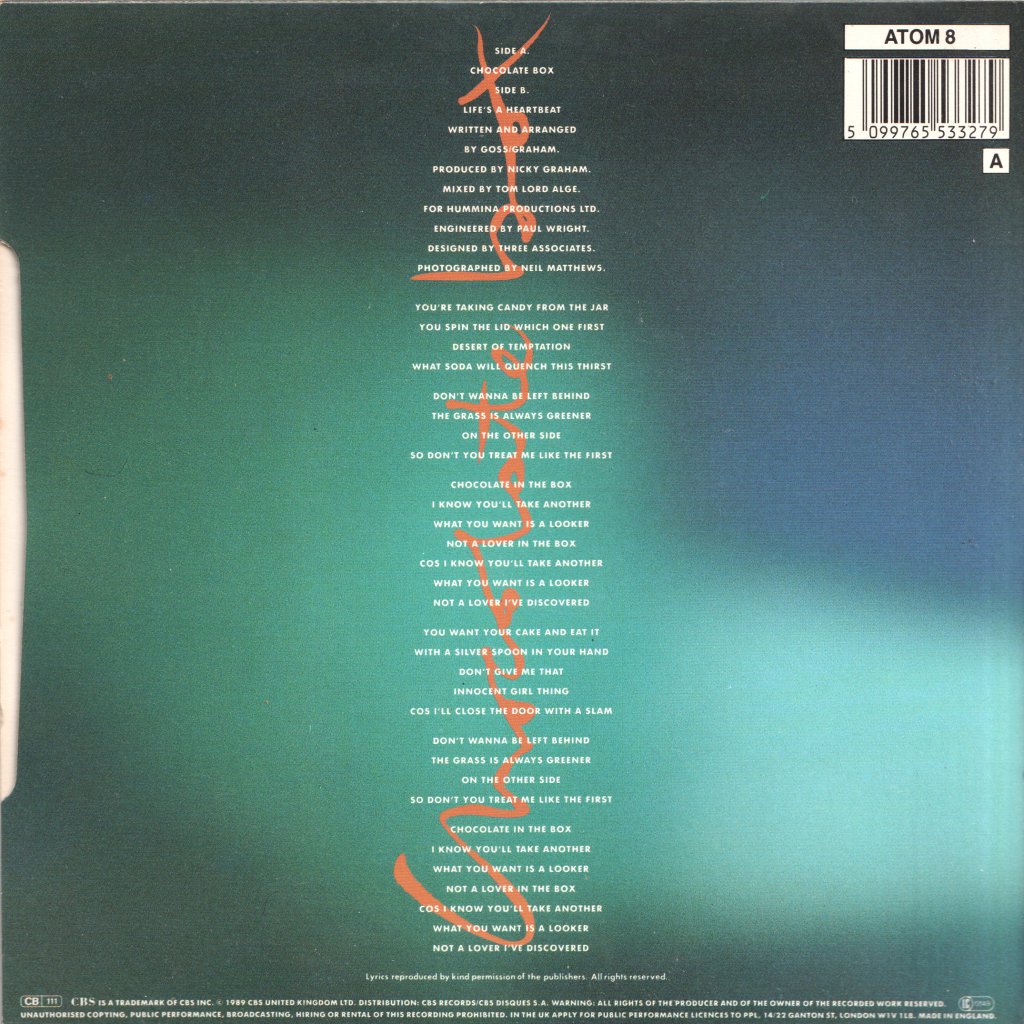 Bros - Chocolate Box - 7 Inch