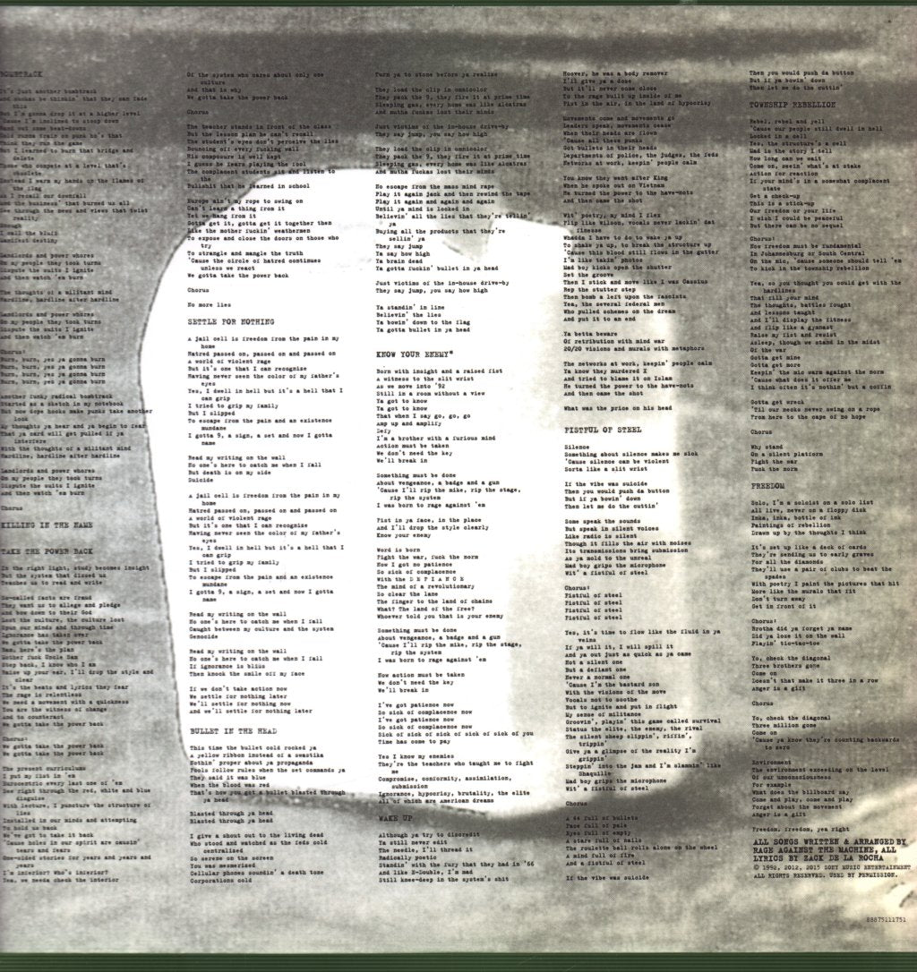 Rage Against The Machine - Rage Against The Machine - Lp