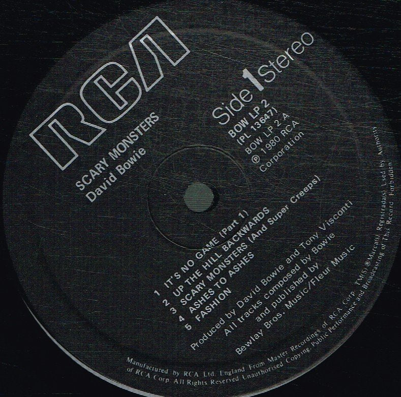 David Bowie - Scary Monsters - Lp