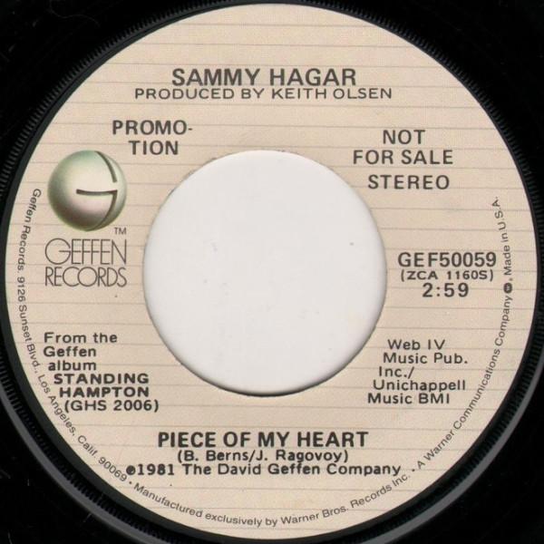 Sammy Hagar - Piece Of My Heart - 7 Inch