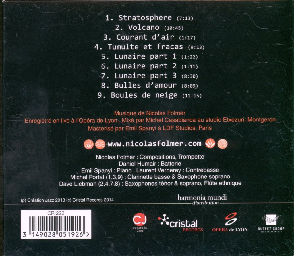 Nicolas Folmer - Sphere - Cd