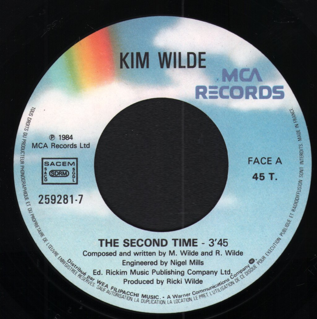 Kim Wilde - Second Time - 7 Inch