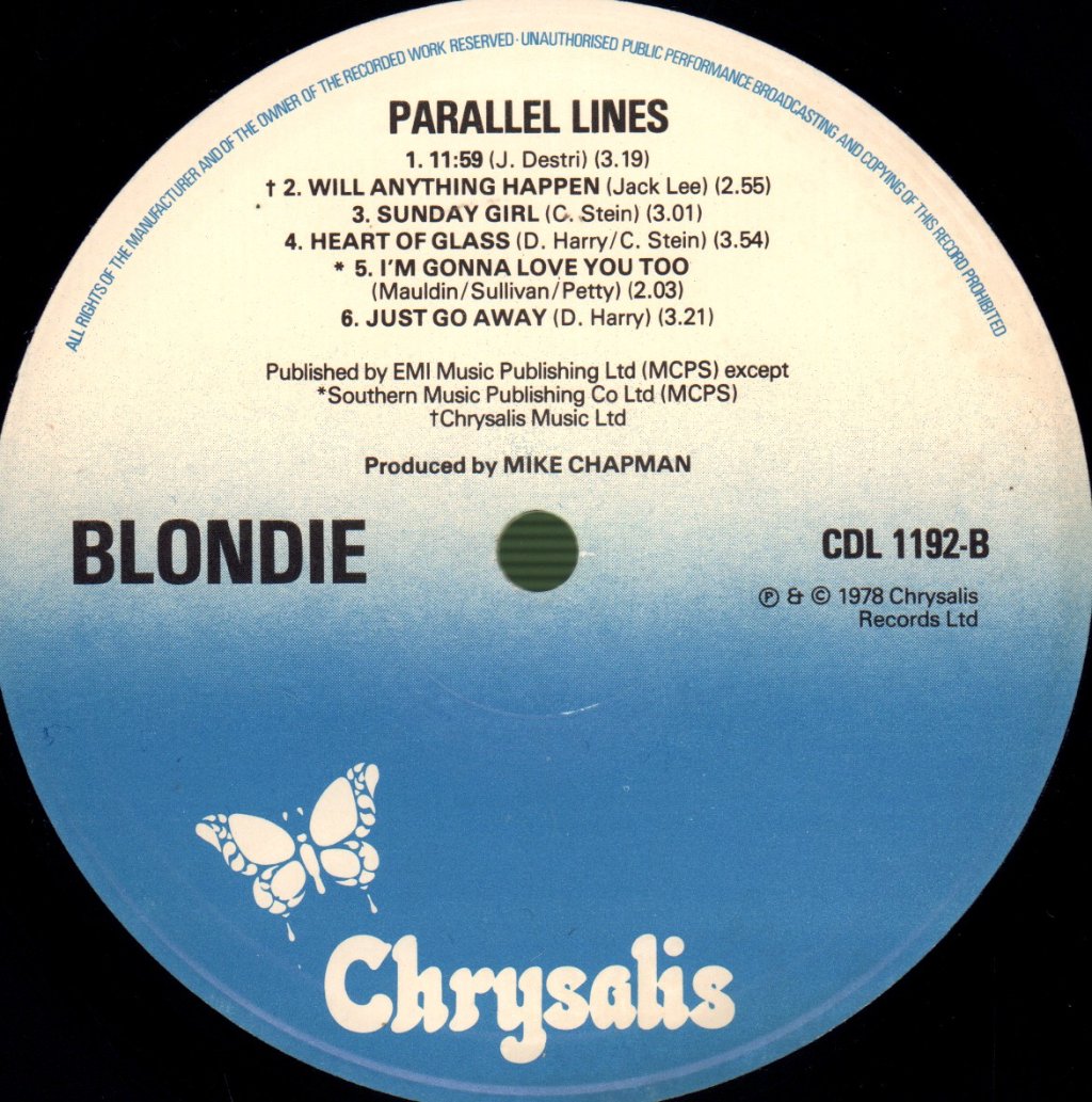 Blondie - Parallel Lines - Lp