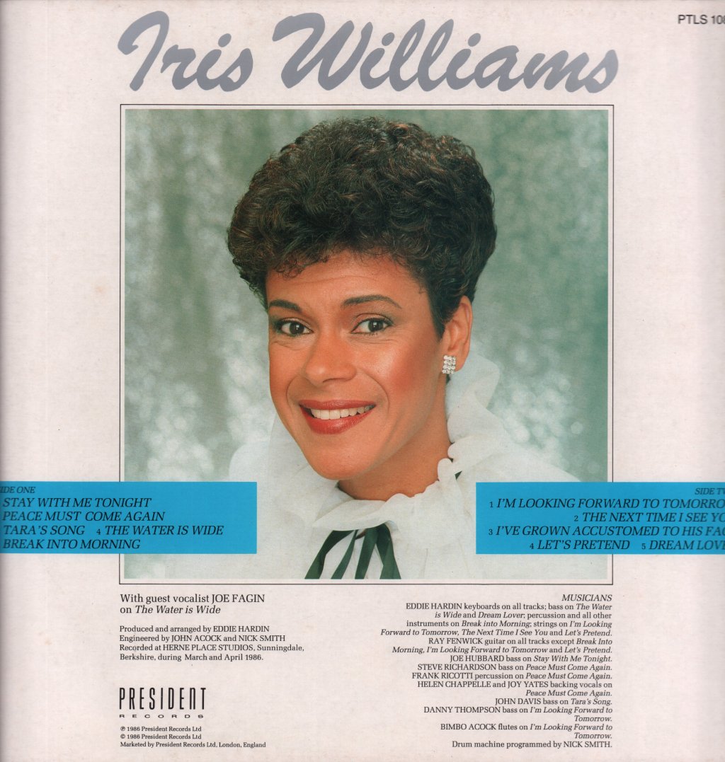 Iris Williams - Peace Must Come Again - Lp