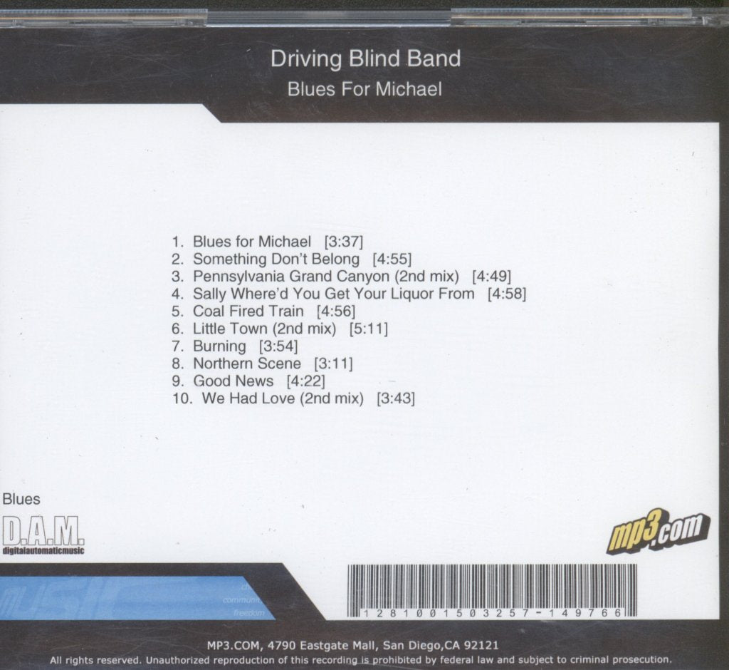 Driving Blind Band - Blues For Michael - Cdr