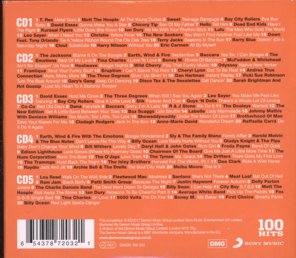 Various Artists - 100 Hits The Best Seventies Album - Cd Set