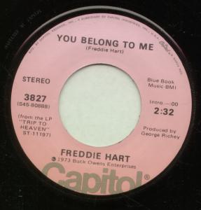 Freddie Hart - You Belong To Me - 7 Inch