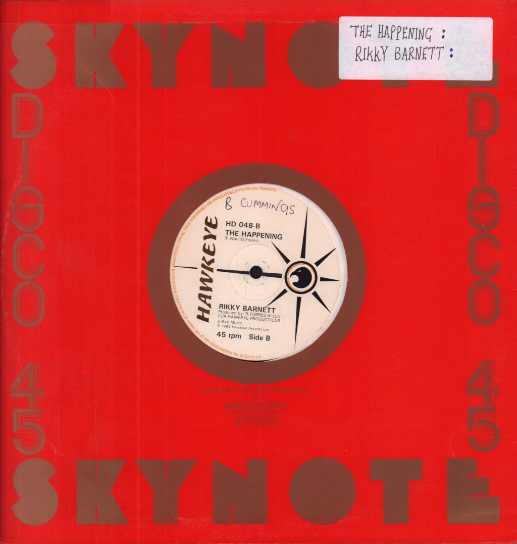 rikky barnett - You Make It Happen - 12 Inch