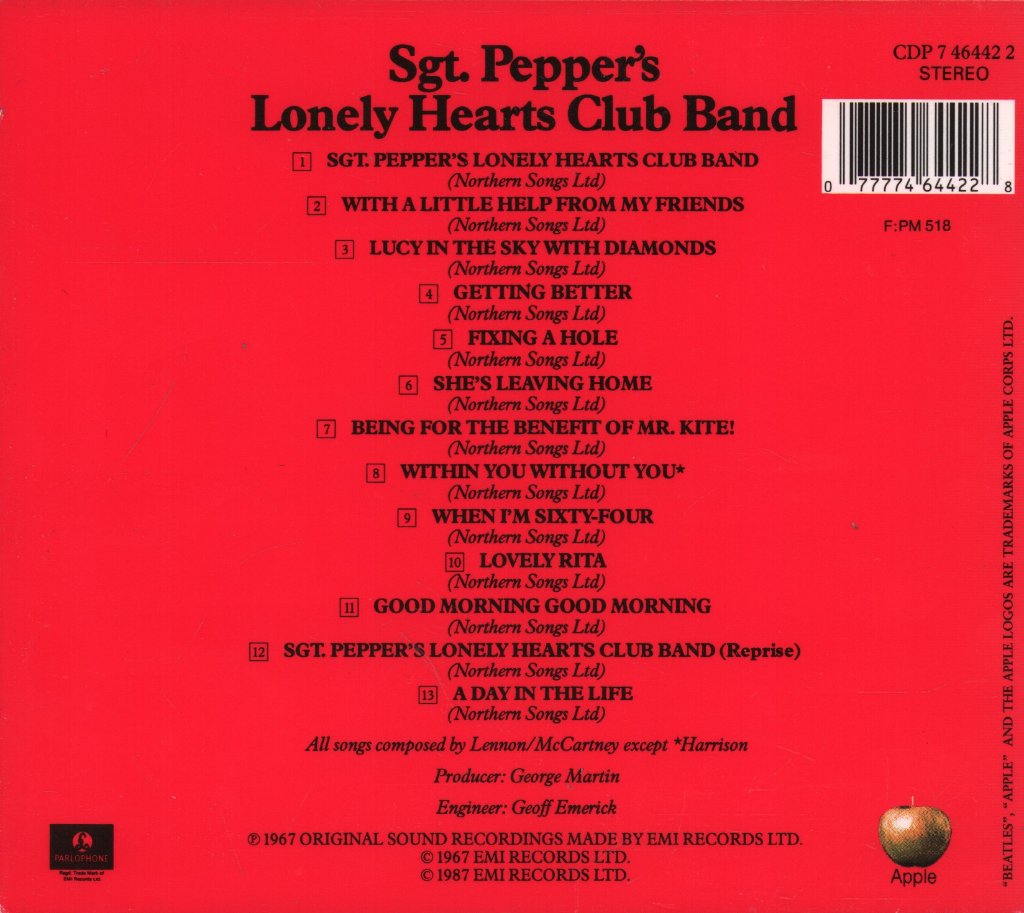 Beatles - Sgt Peppers Lonely Hearts Club Band - Cd