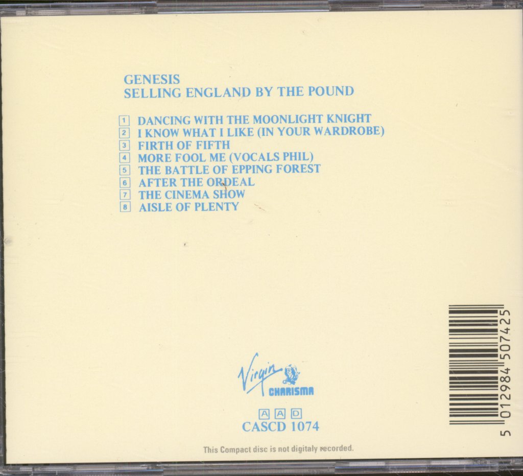 Genesis - Selling England By The Pound - Cd – Vinyl Tap