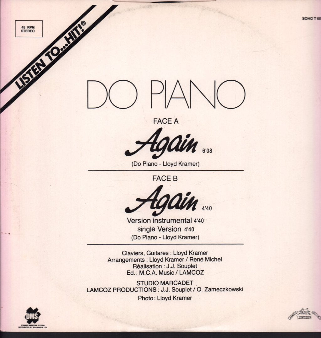 Do Piano - Again (Remix) - 12 Inch