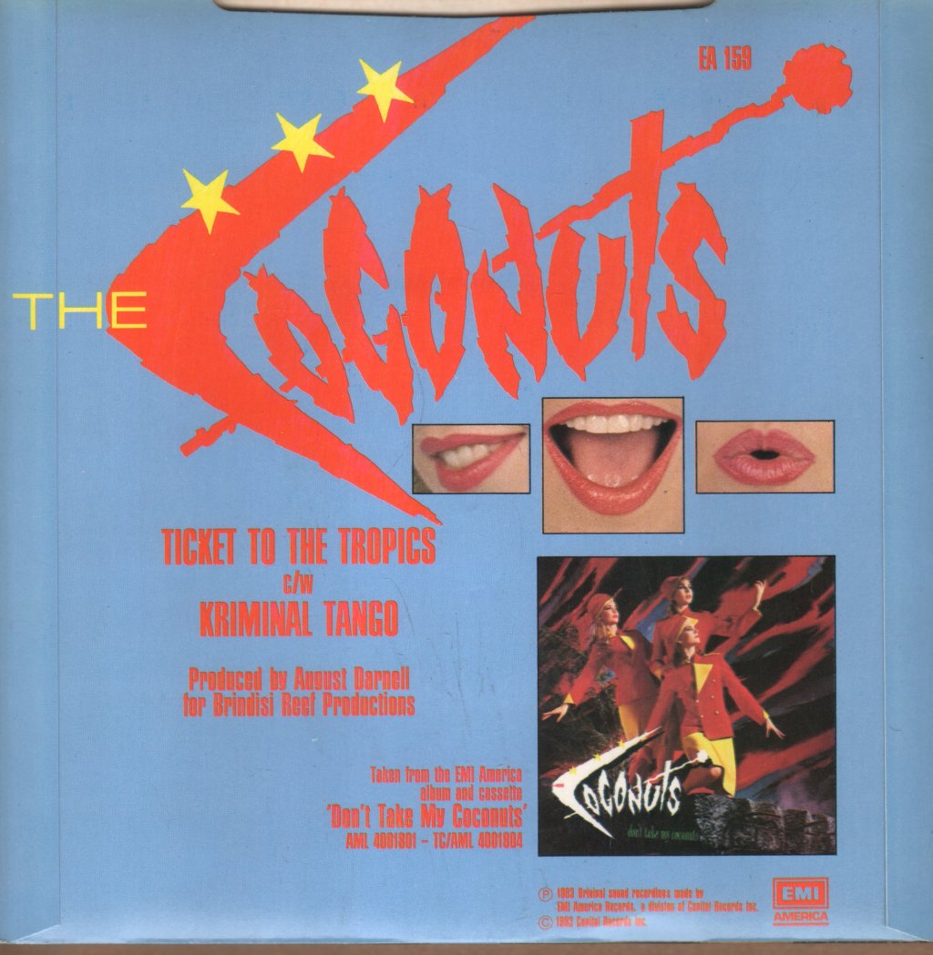 Coconuts - Ticket To The Tropics - 7 Inch