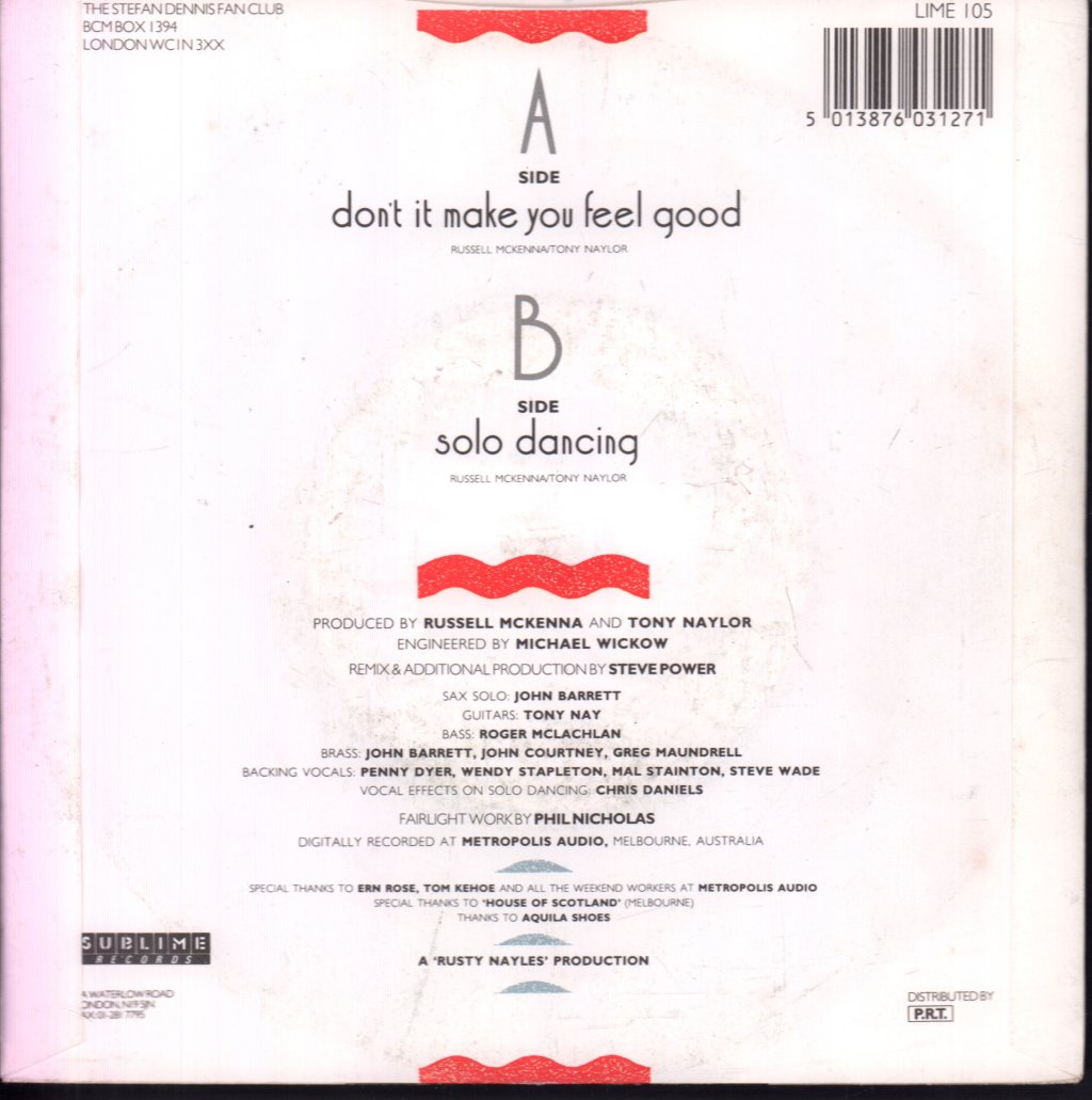 Stefan Dennis - Don't It Make You Feel Good - 7 Inch