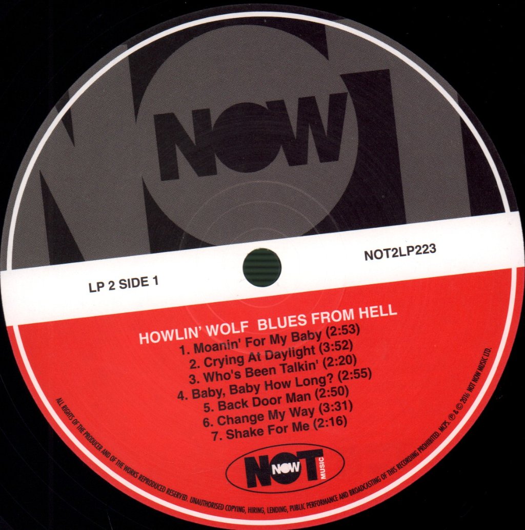 Howlin' Wolf - Blues From Hell - Double Lp