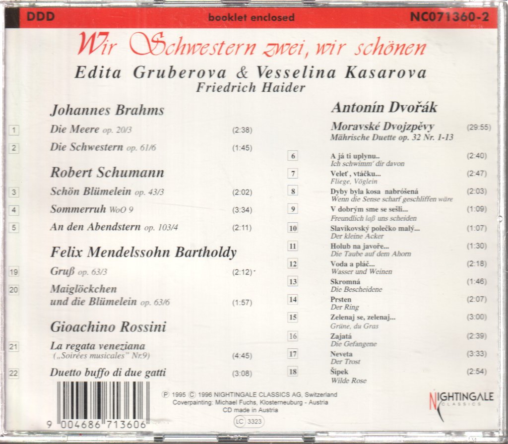 Edita Gruberova - Wir Schwestern Zwei, Wir Schönen - Cd