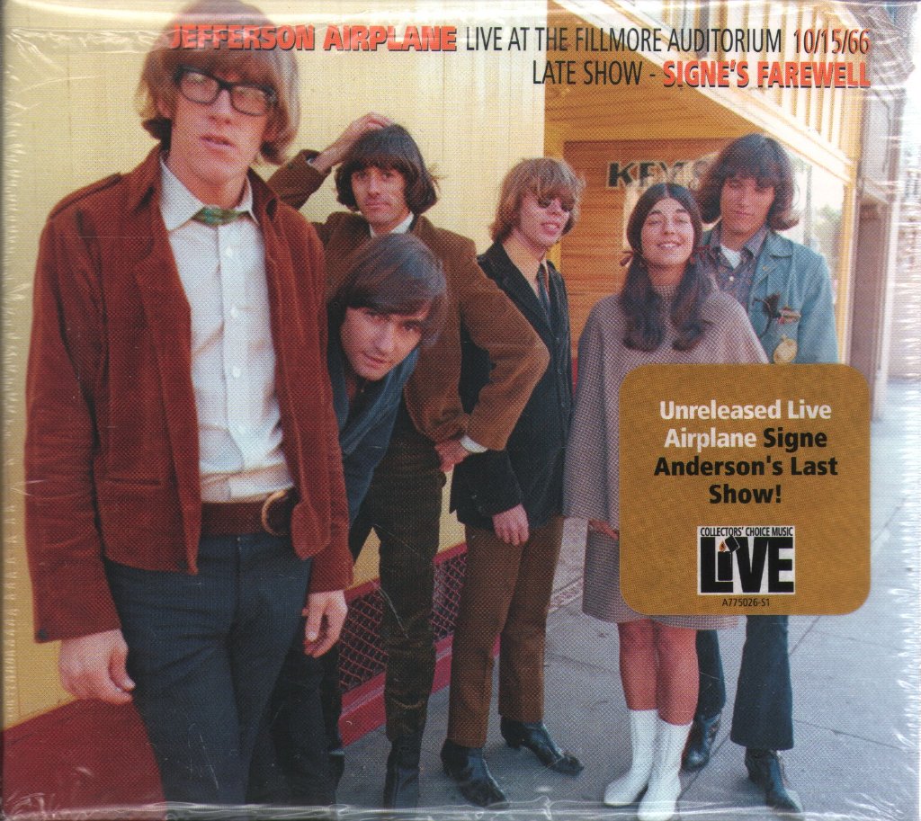Jefferson Airplane - Live At The Fillmore Auditorium 10/15/66 (Late Show - Signe's Farewell) - Cd