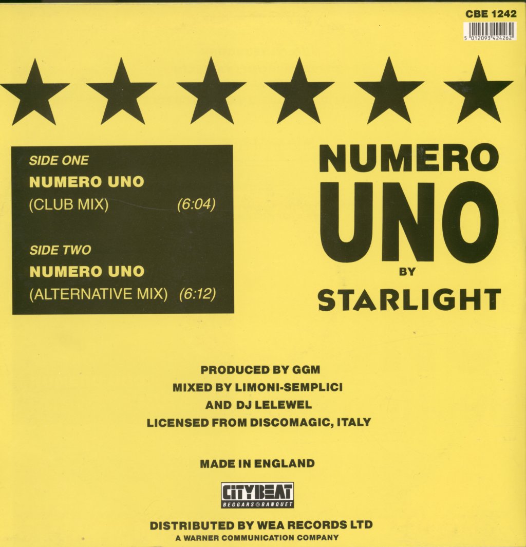Starlight - Numero Uno - 12 Inch