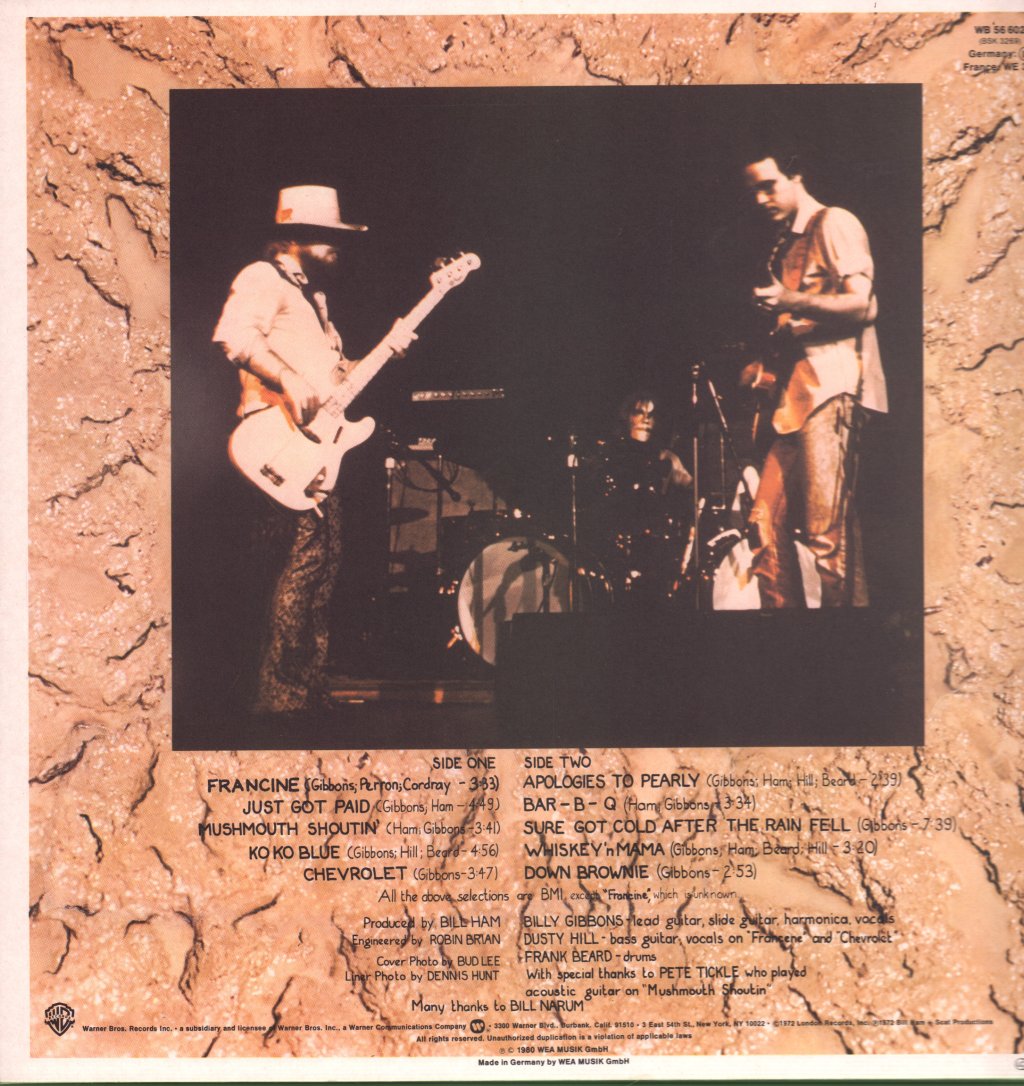 ZZ Top - Rio Grande Mud - Lp