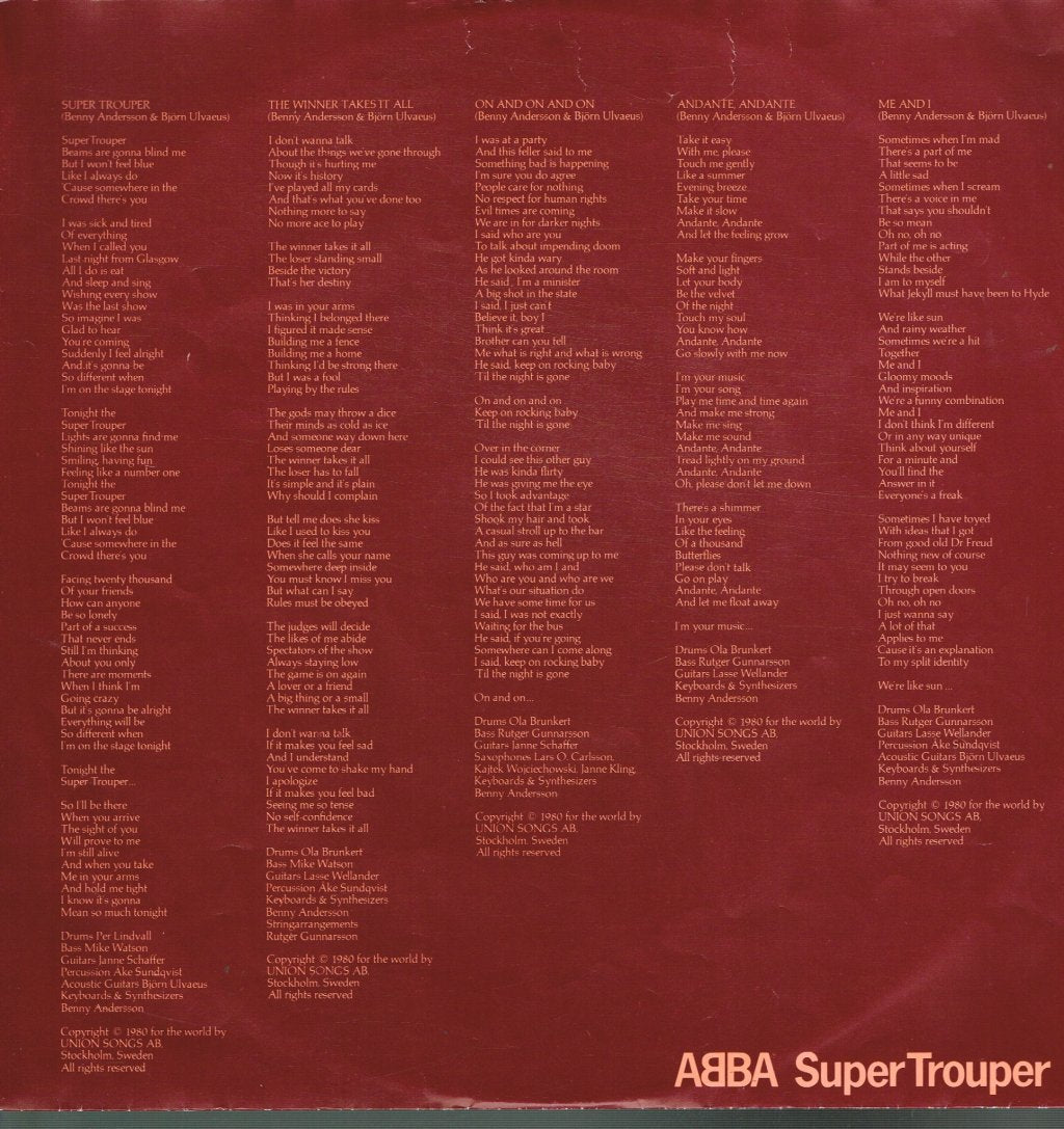 ABBA - Super Trouper - Lp