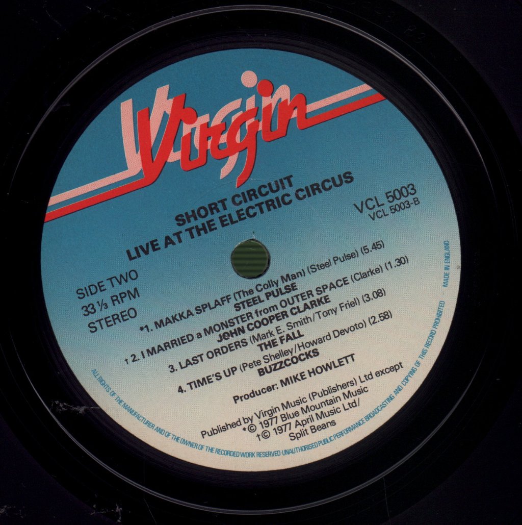 Short Circuit - Live At The Electric Circus - 10 Inch