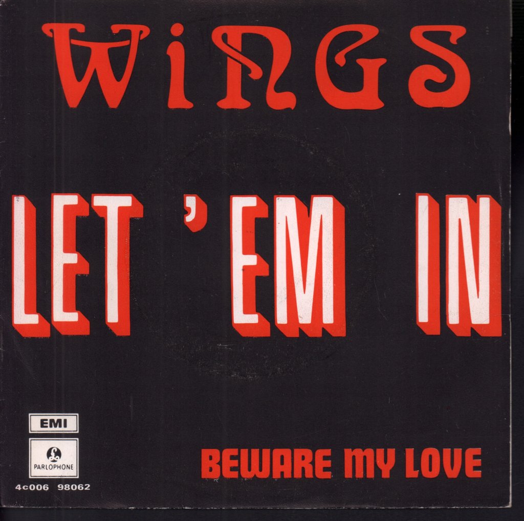Wings - Let 'Em In - 7 Inch