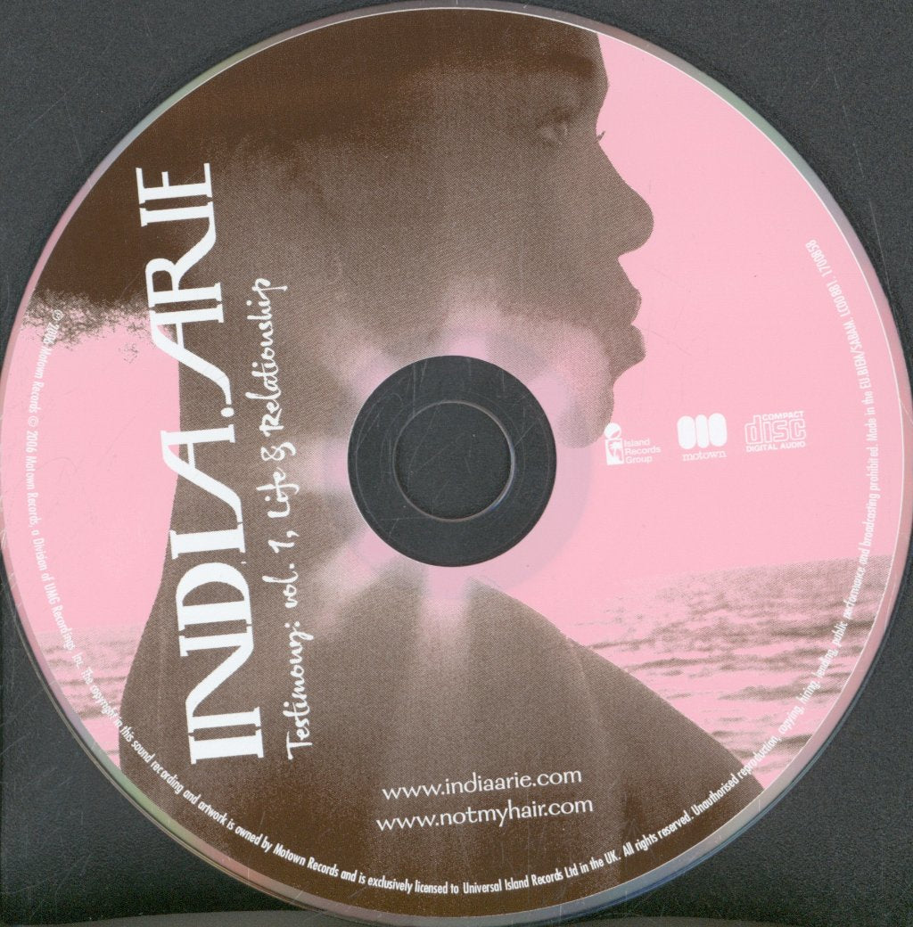 India Arie - Testimony: Vol. 1, Life & Relationship - Cd