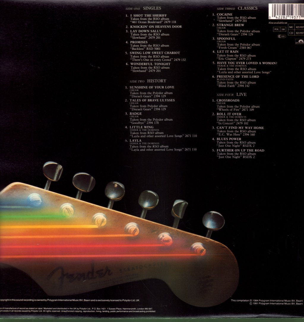 Eric Clapton - Backtrackin' (22 Tracks Spanning The Career Of A Rock Legend) - Double Lp