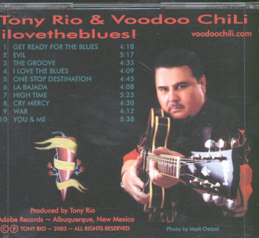 Tony Rio And Voodoo Chili - ILoveTheBlues - Cdr