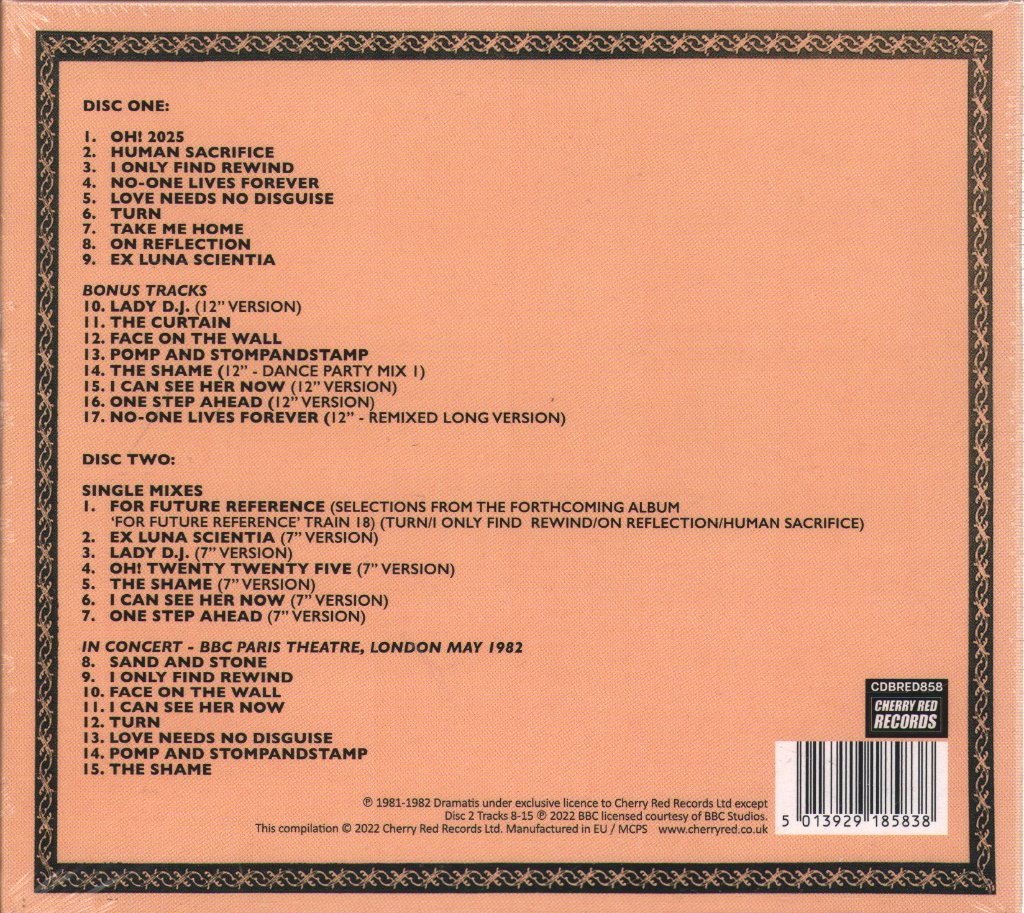 Dramatis - For Future Reference - Cd Set