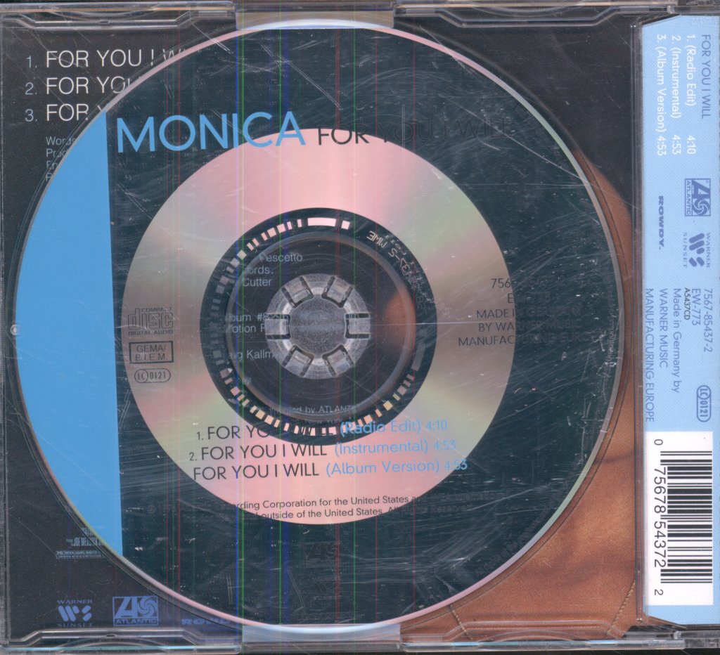 Monica - For You I Will - Cd
