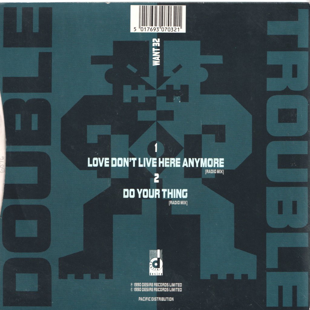 Double Trouble - Love Don't Live Here Anymore - 7 Inch