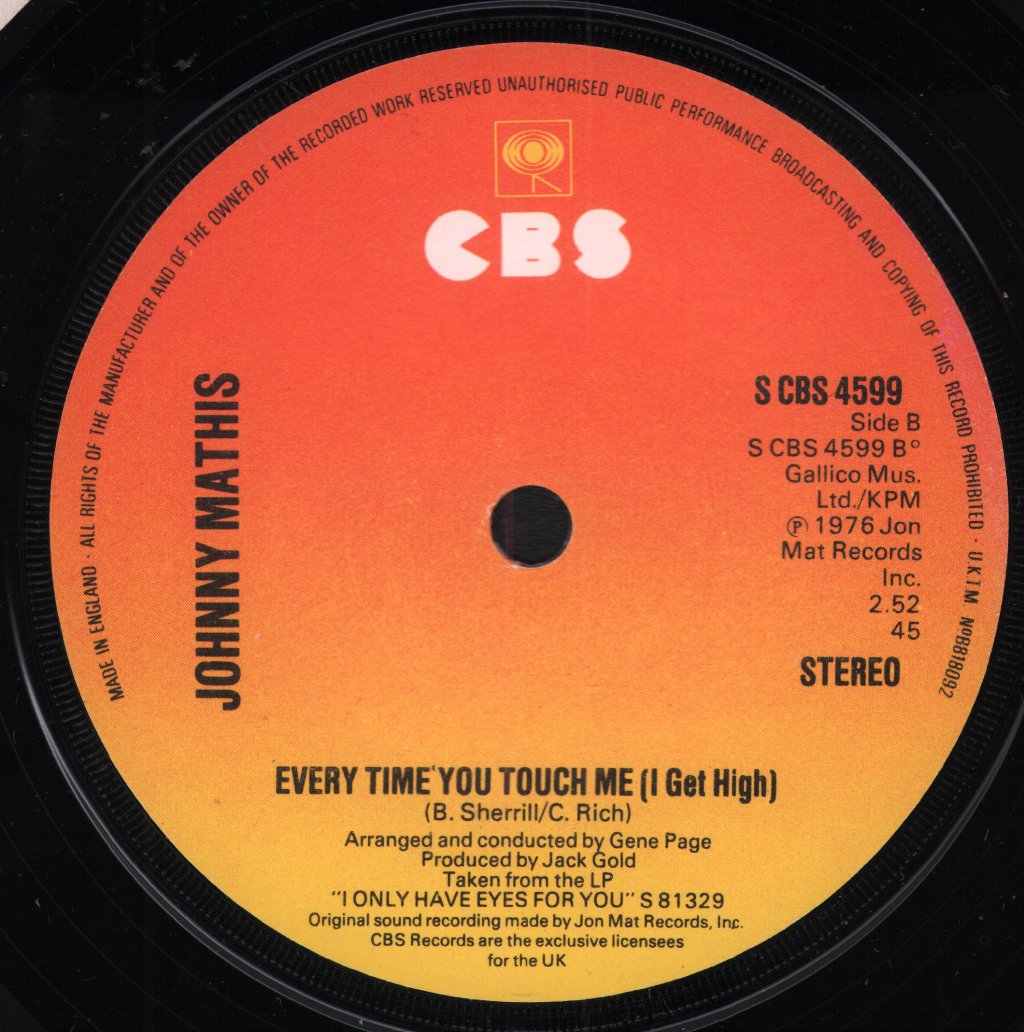 Johnny Mathis - When A Child Is Born - 7 Inch