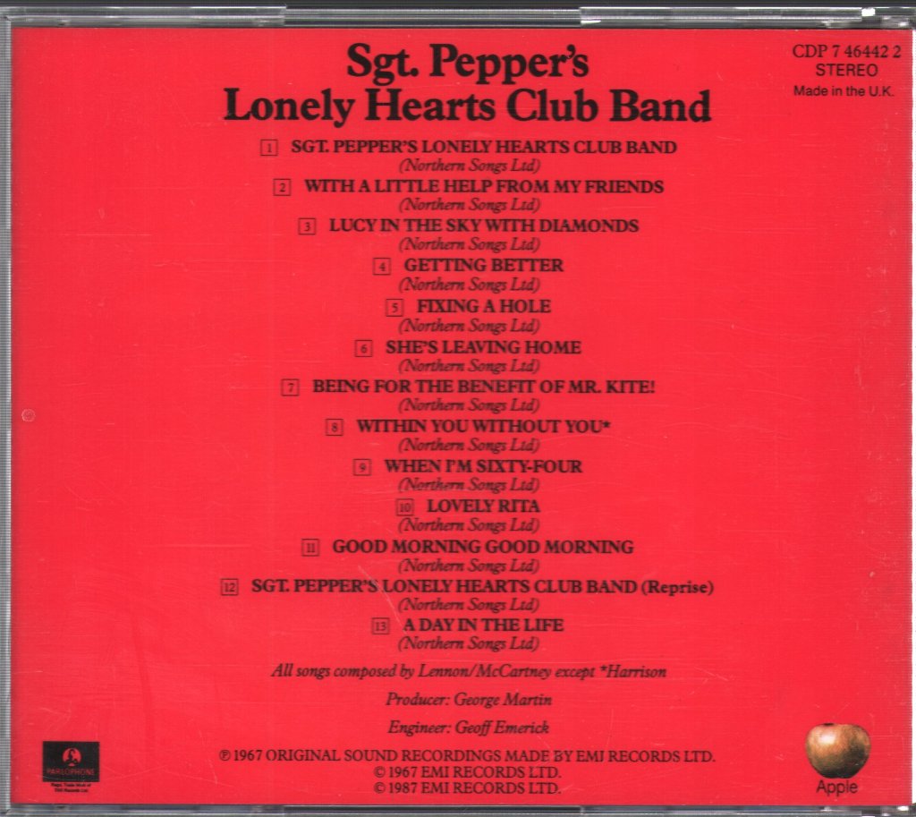 Beatles - Sgt. Peppers Lonely Hearts Club Band - Cd