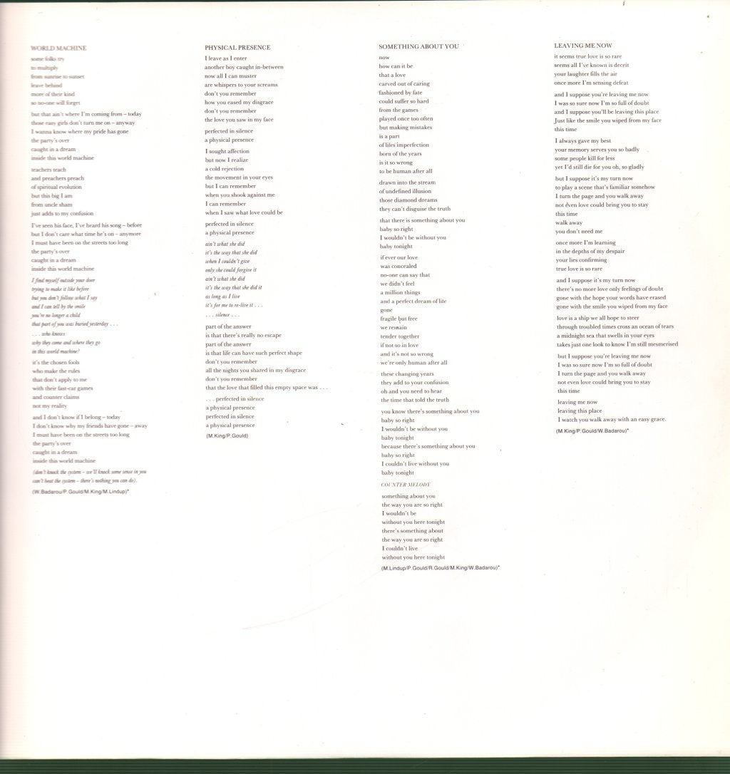 Level 42 - World Machine - Lp
